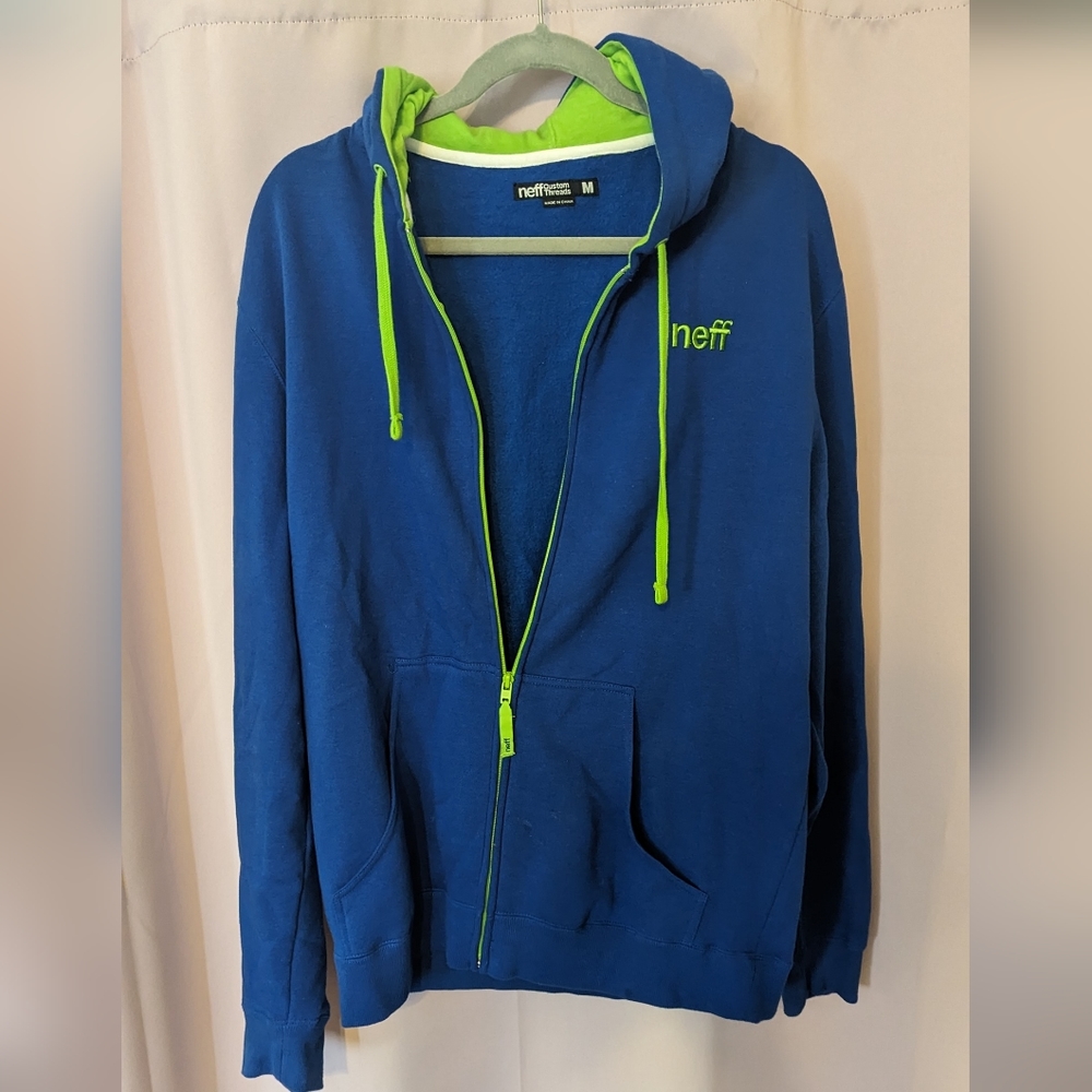 Neff Hoodie / Sweatshirt Full Zip up. Medium